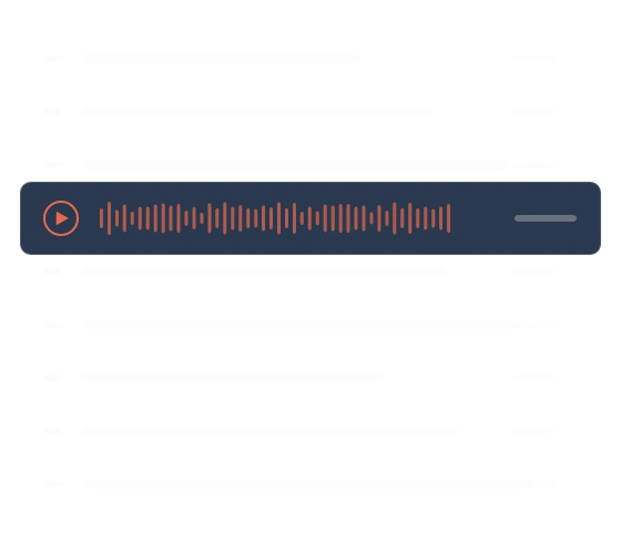 Neun Audio-Impulse als Spur, einer laeuft gerade